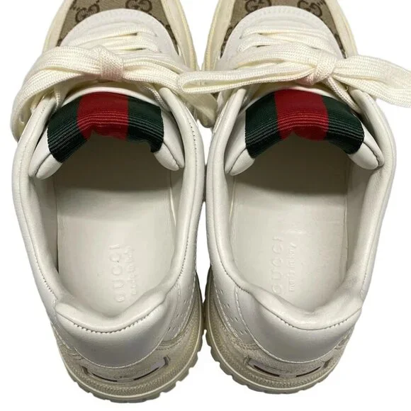 GUCCI Gucci Reweb White Beige Multi Leather Jacquard - Sneakers 667-082325 - Picture 8 of 11